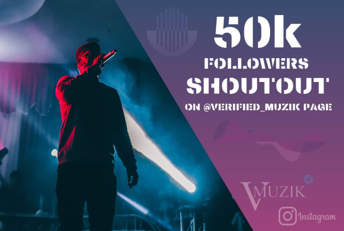We will shoutout and promote music on our 50k instagram music page