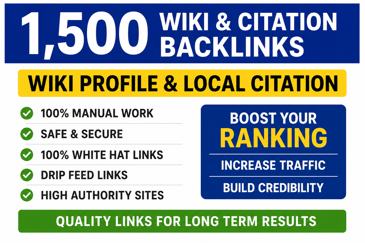 1,500 Wiki & Citation Backlinks Wiki Profile &amp...