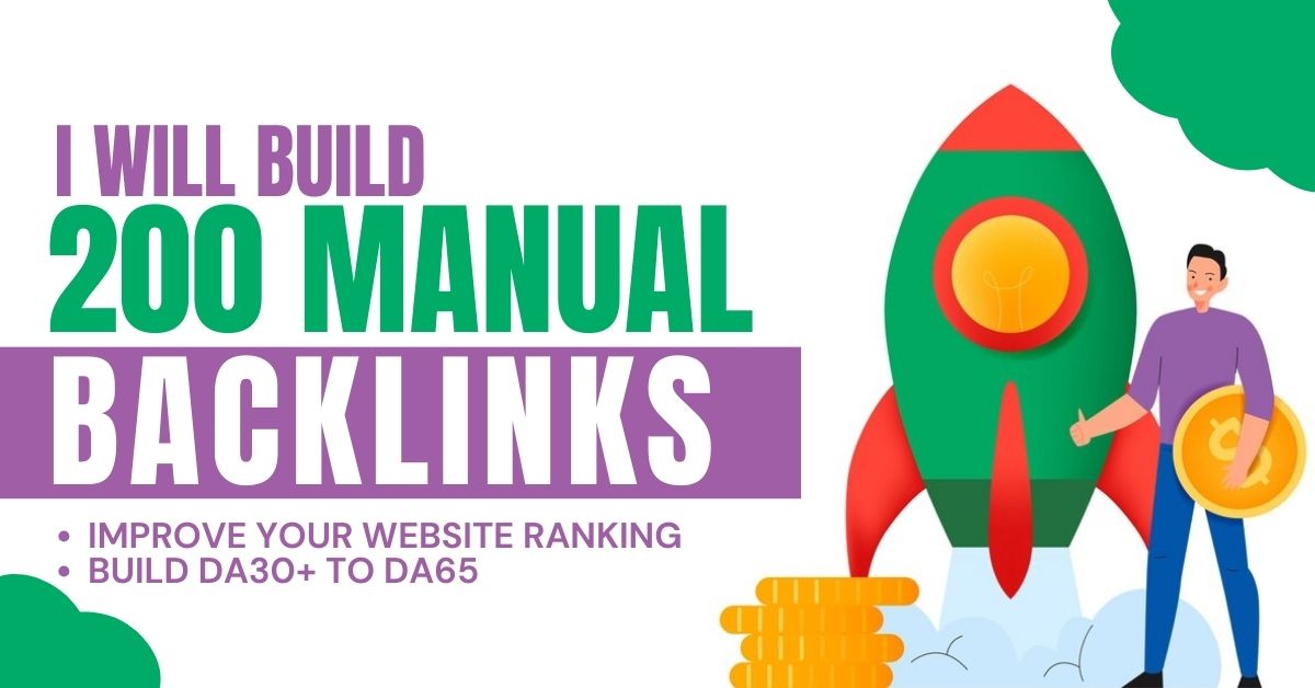 Build 200 Manual Homepage Aged Backlinks With DA30+ To DA70 | Boost your Google Ranking