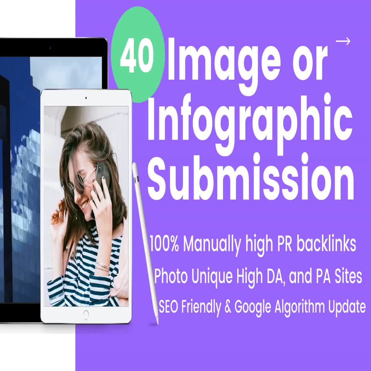 I will do 40 image or infographic submission on high quality sites