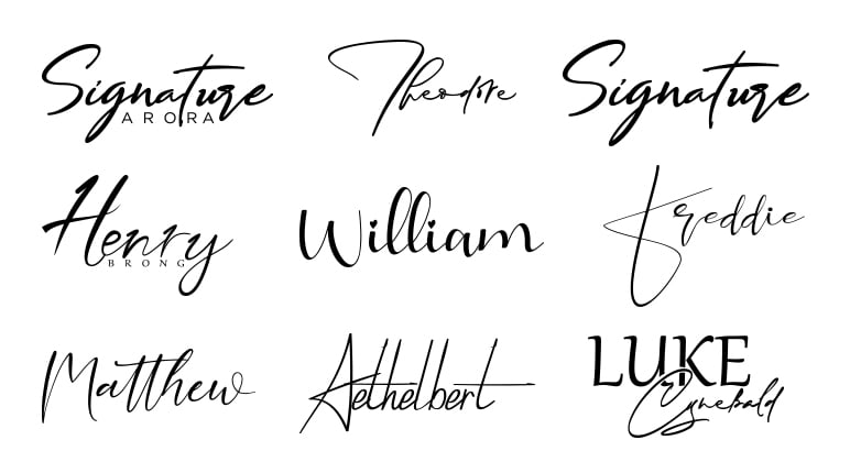 I will design modern signature logo in 24hrs