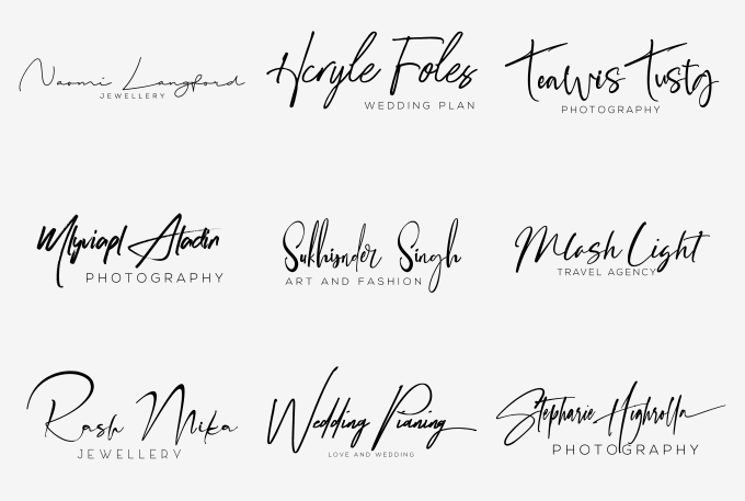 I will design luxury signature notary logo for your business