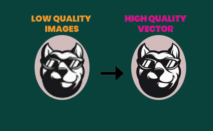 I will do perfect vector tracing, clean up logo and redesign