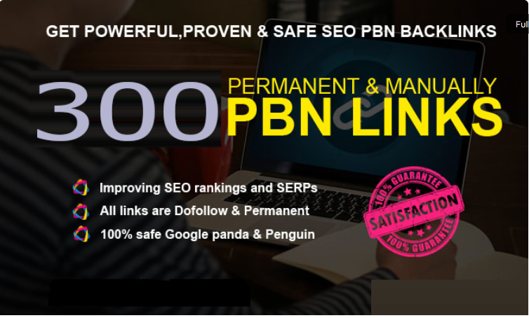 Get Powerfull 300 Primium Backlink and PBN with High DA/PA on your Homepage with unique website