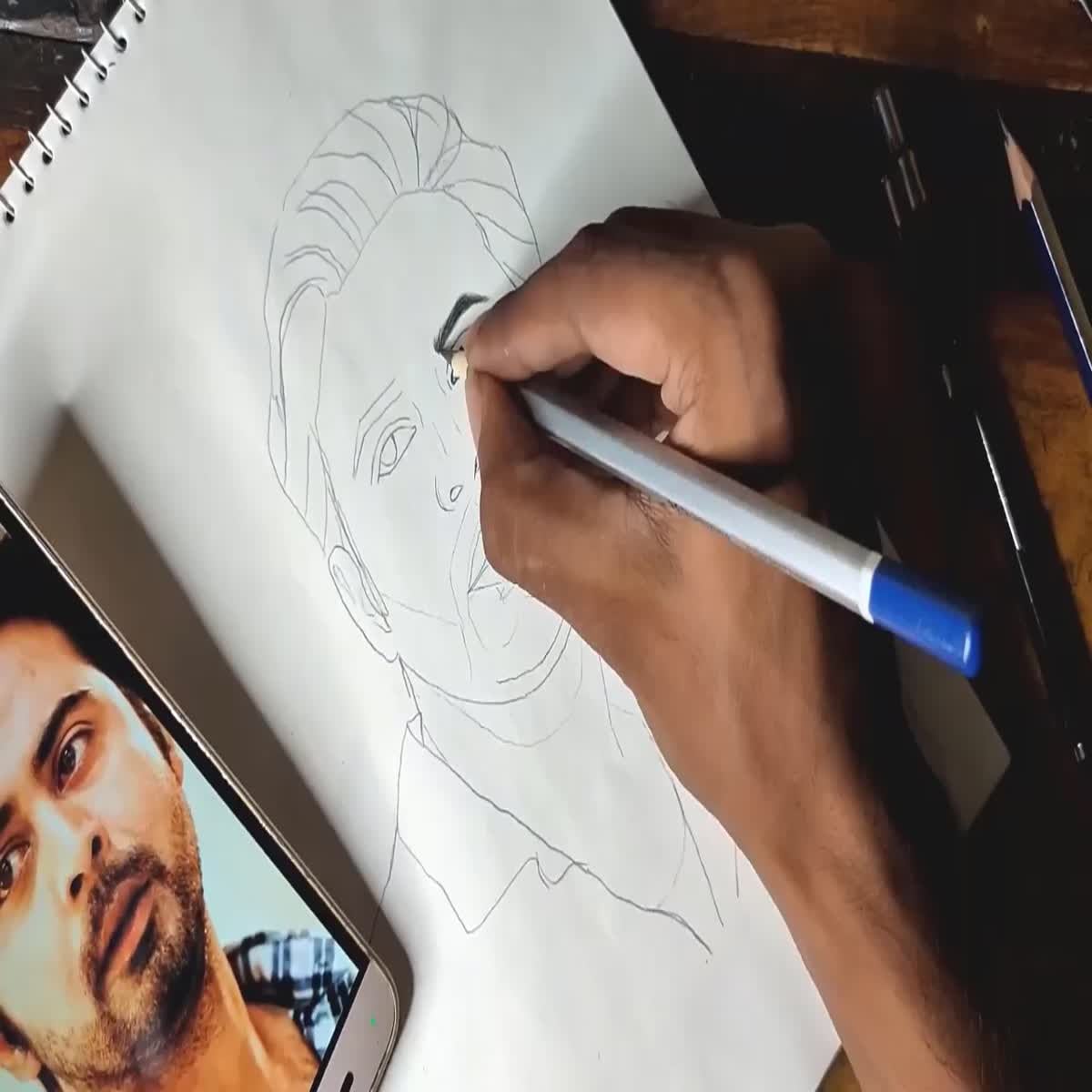 I will draw realistic pencil sketch from your picture 