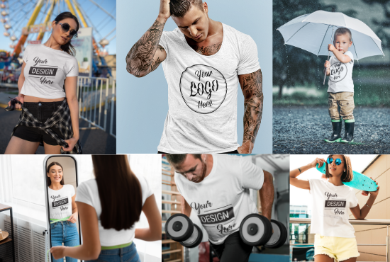 I will create 50 impressive realistic HD t shirt video mockup