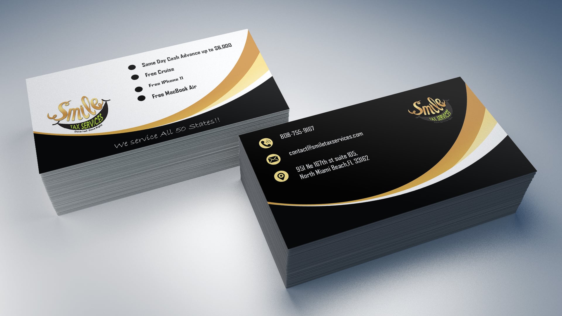 I will do professional and modern double side business card design