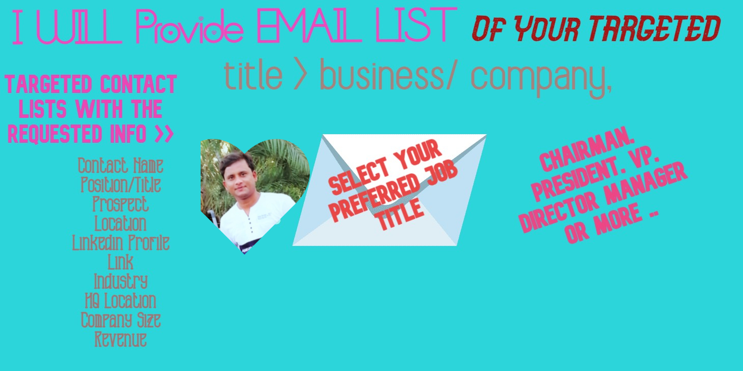 I will do B2B lead generation, web research and data entry perfectly 