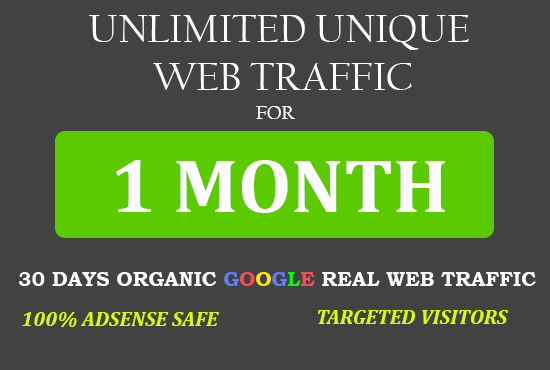 Send targeted UNLIMITED Quality web traffic to your w...