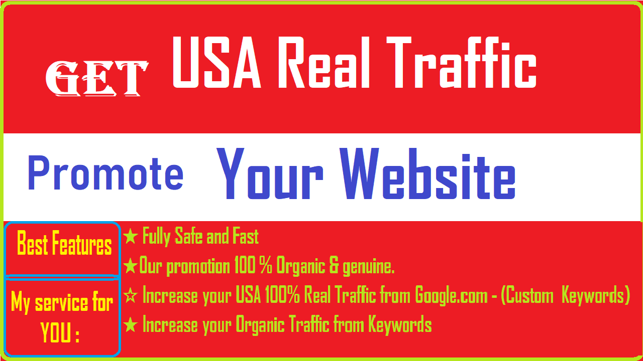 I will provide you UNIQUE USA Real Organic Visitors