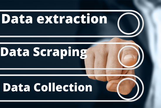 I will extract, scrape and collect data for your business