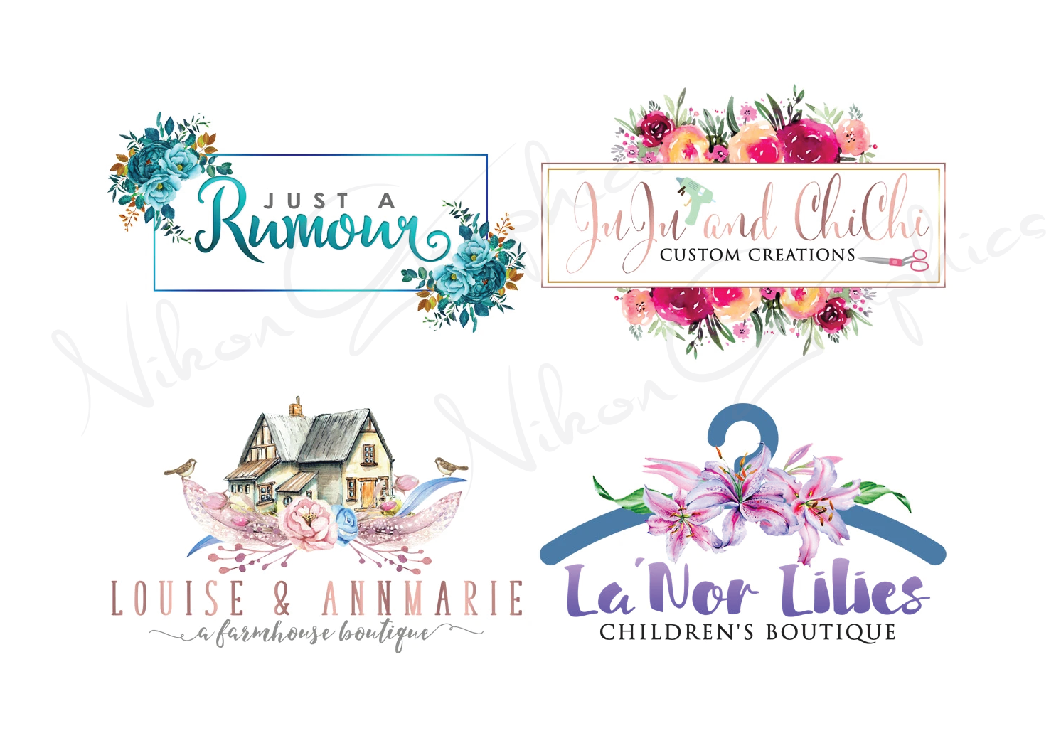 I will design stunning water color signature logo