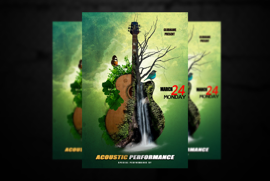 I will design professional movie poster within 12 hours