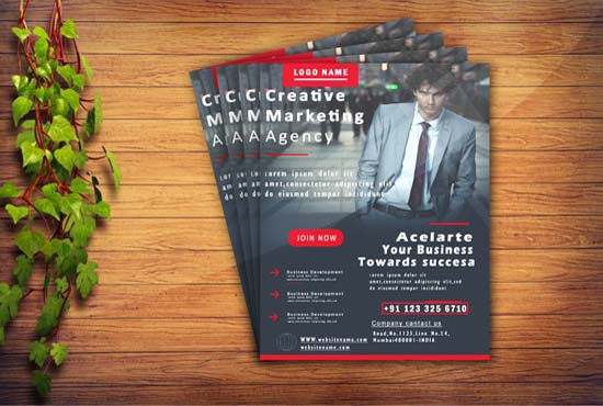 I will design awesome Business flyer, magazines professional create.