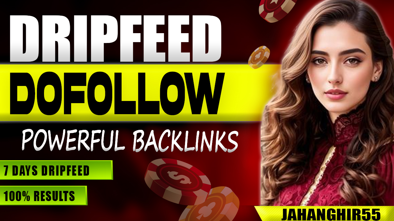 I will provide 25 Dripfeed Backlinks in 7 days 