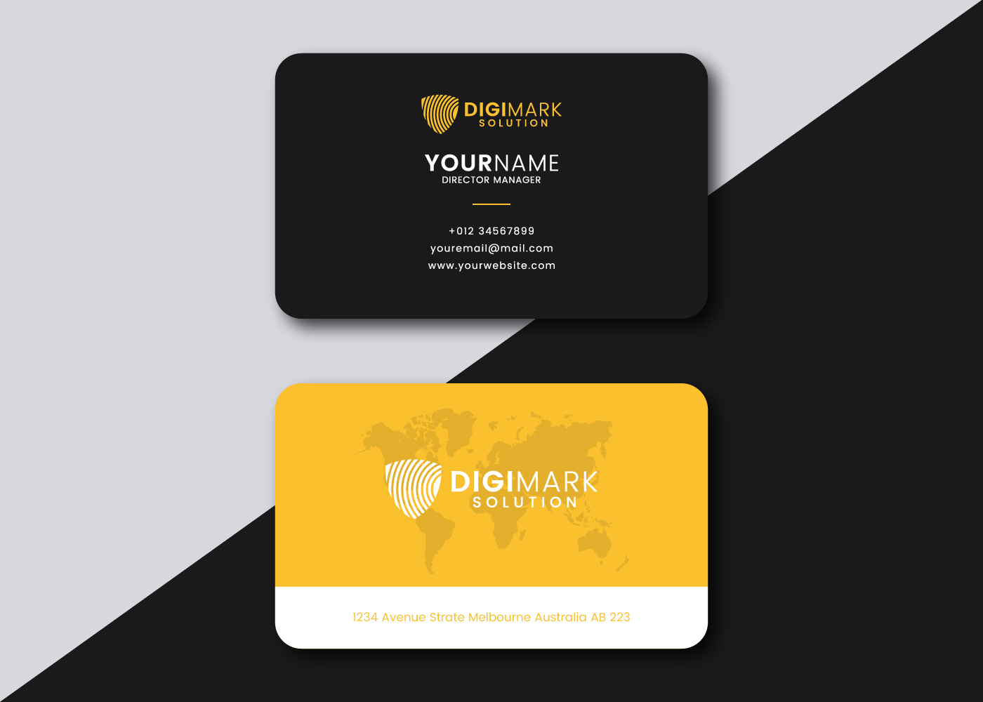 Minimalist business card design