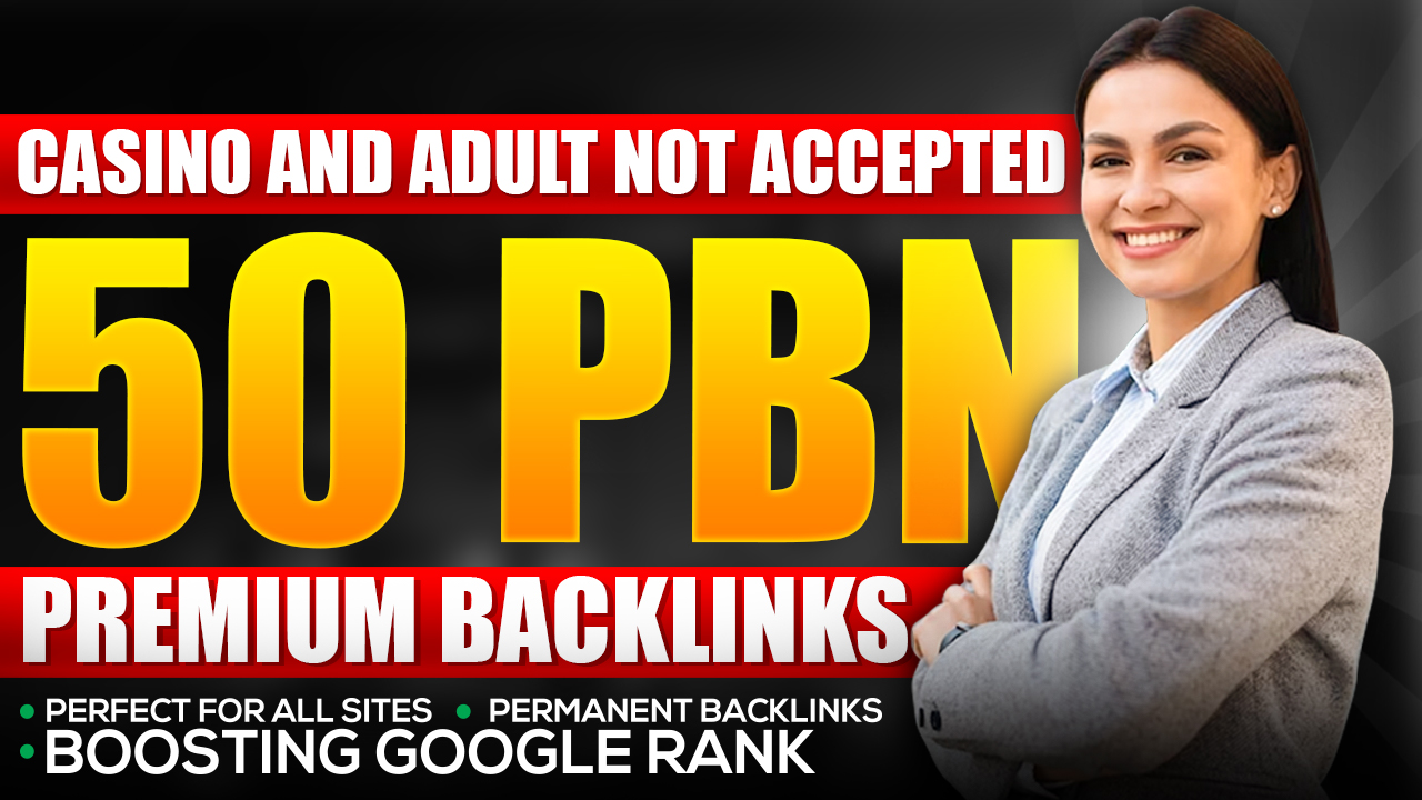 Boost SERP Ranking with 50 high metrics Powerful Homepage PBNs links contextual seo backlinks