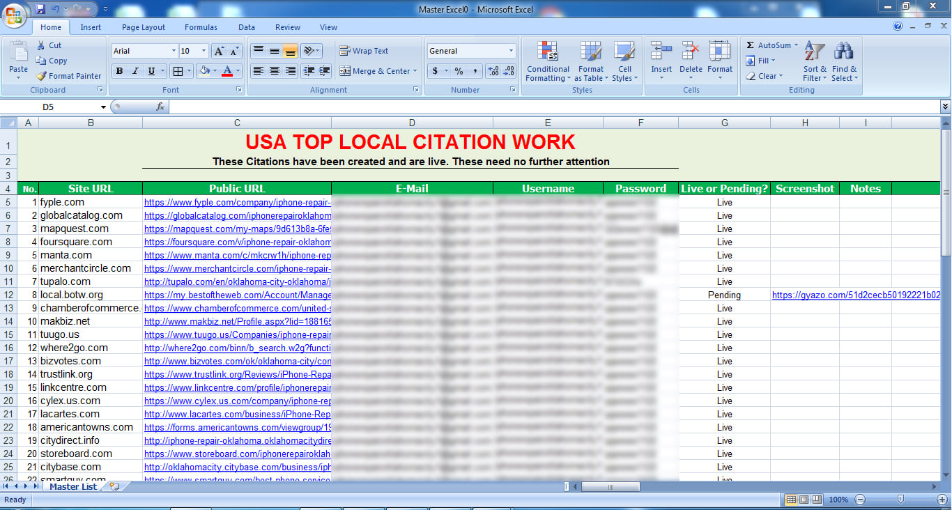 100 Local Citations or Top Business Listing For Local SEO