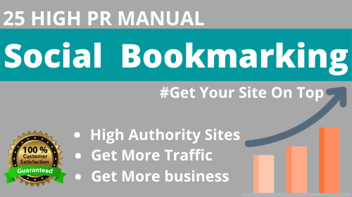 I Will Provide you High Quality 25 Social Bookmarking...