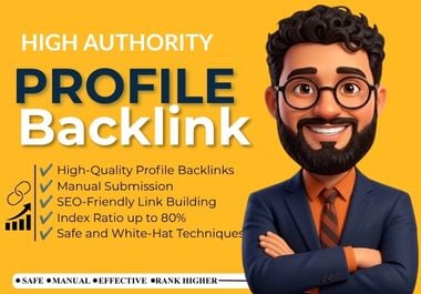 I Will Create 50 High Quality Profile Backlinks of Website Ranking