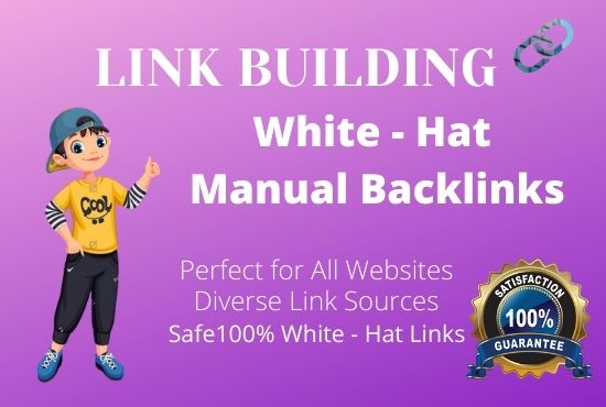 I will do 100 White hat manual link building for google top ranking
