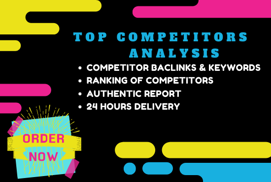  I will do competitors analysis and website audit in 24 hours