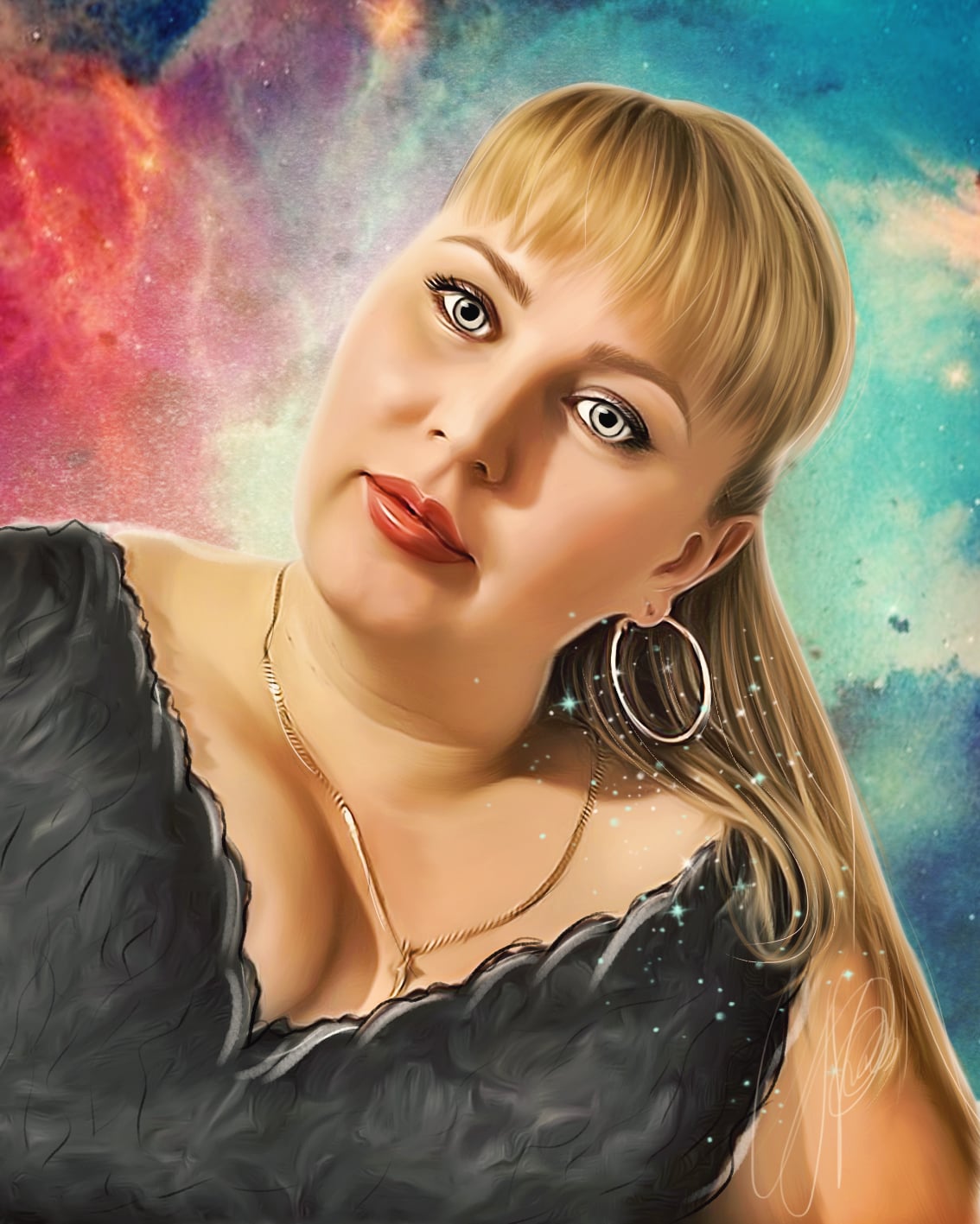 Draw a portrait from your photo in the style of 