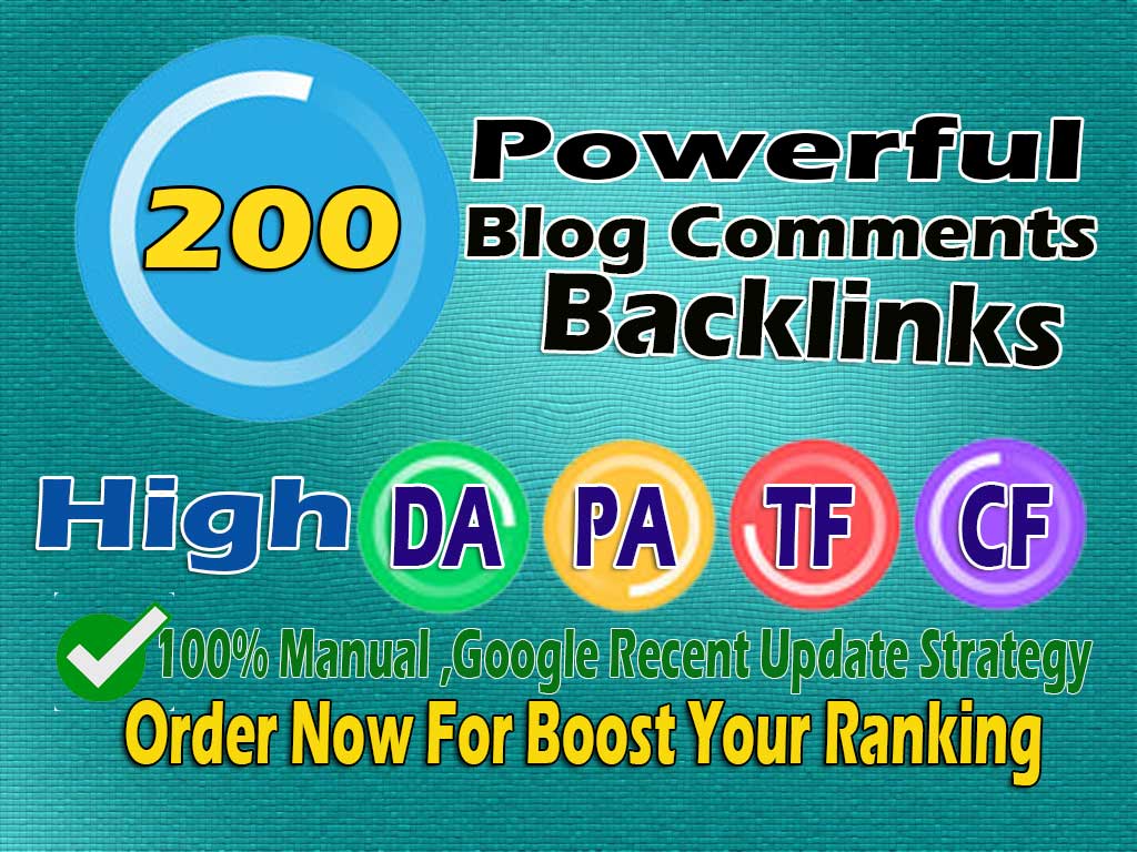 Accept ﻿PayPal - I Will Do 200 Powerfull Blog Comment Seo Backlinks For Google Ranking