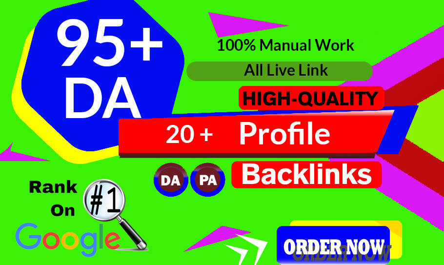 Accept ﻿PayPal - I will Create 20+ high authority profile backlinks for google rank