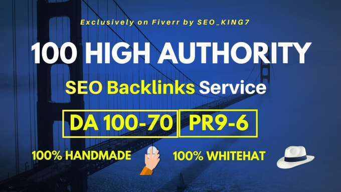 I will Manually do 100 high Domain authority SEO backlinks