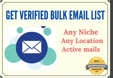 Get Verified Targeted Bulk Email List