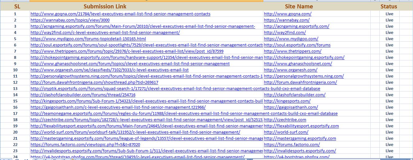manually create high authority 30 forum posting backlinks