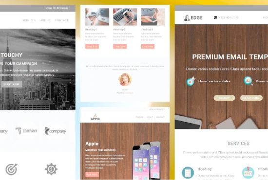 I will design responsive template with HTML or mail chimp