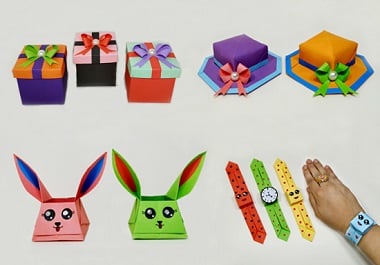 I will make origami DIY paper craft videos for your social media