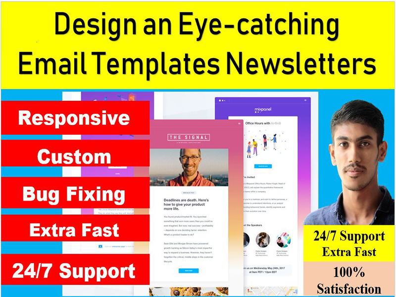 Design A Eye Catching Email Templates Newsletters For 8 Seoclerks