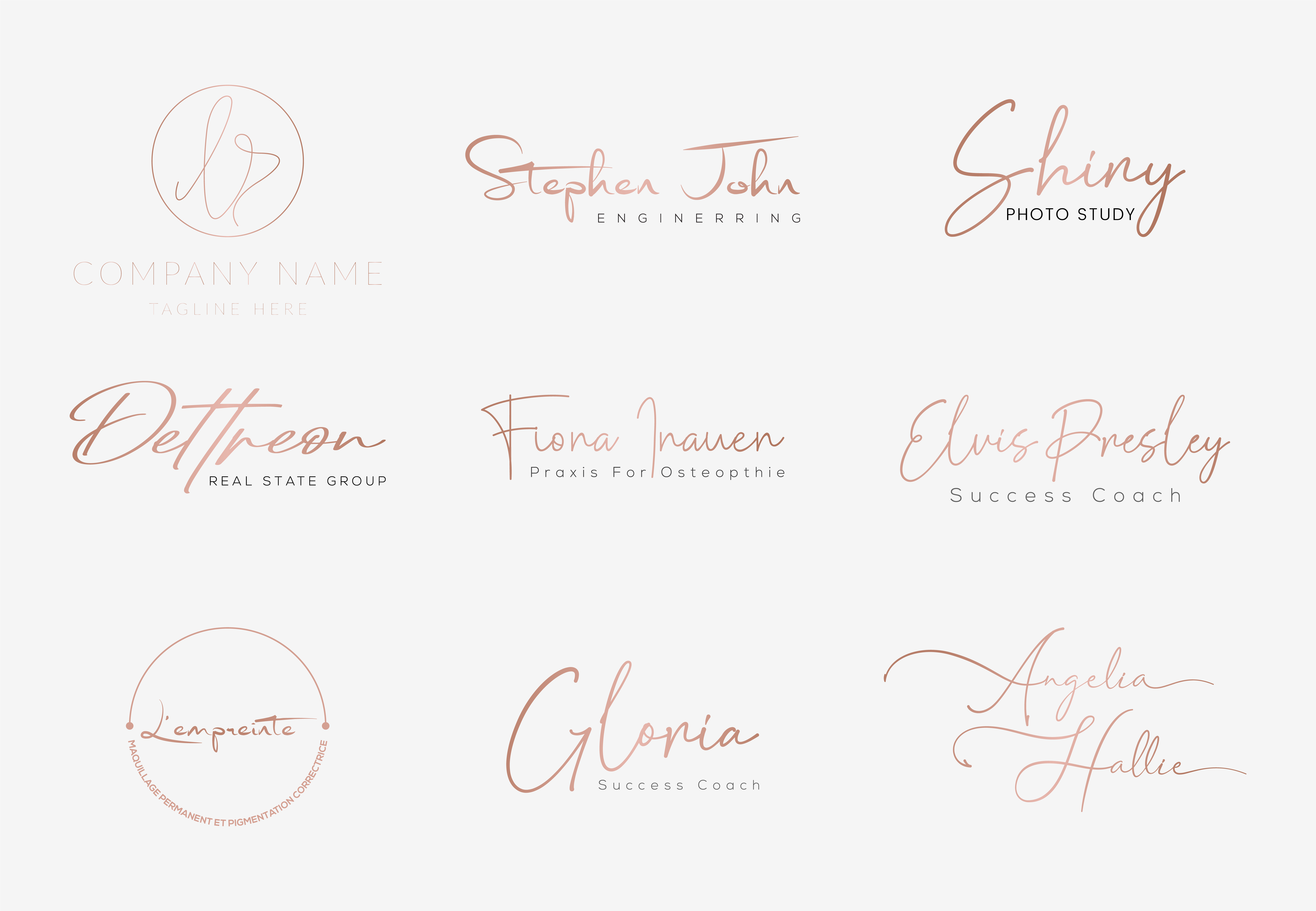 I will do feminine handwritten signature logo
