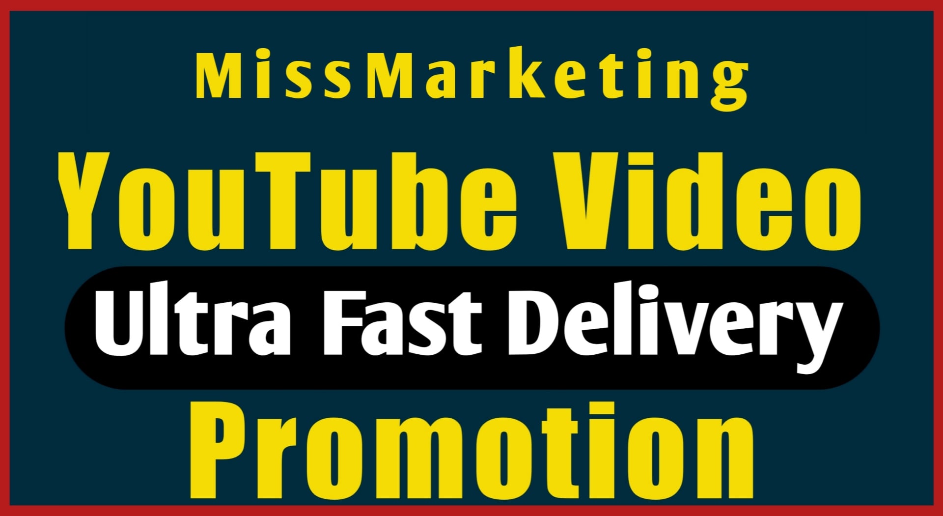 Fast Work Youtube Video Promotion