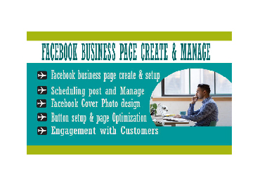 I will create, set up and manage your social media business page