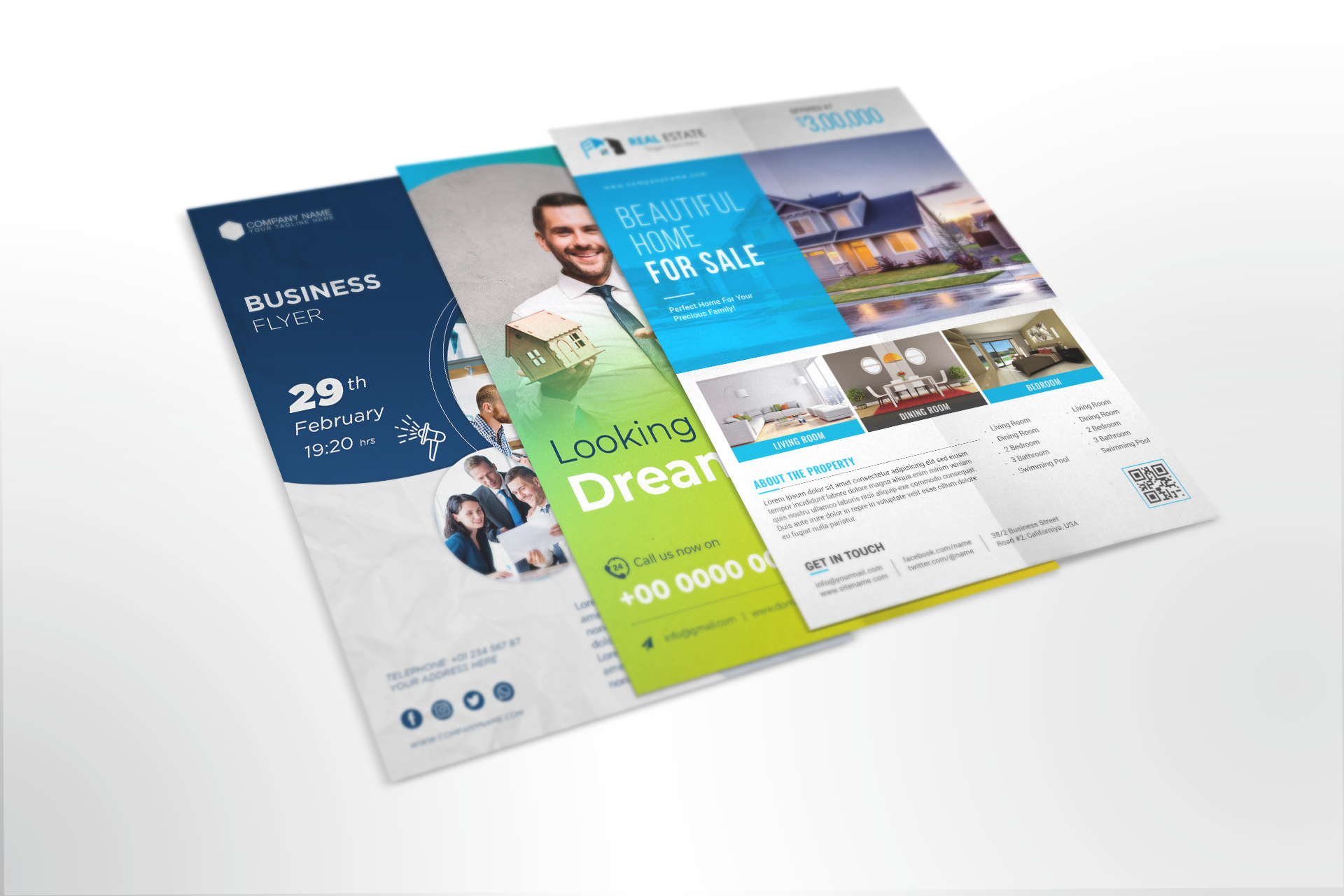 I will design professional real estate flyer, brochure and banner