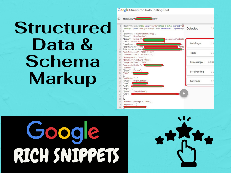 Apply Schema Markup & Structured Data in Web Pages (Optimized for rich featured snippets)