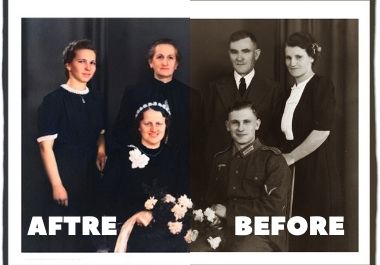 I colorize your black and white 5 photo