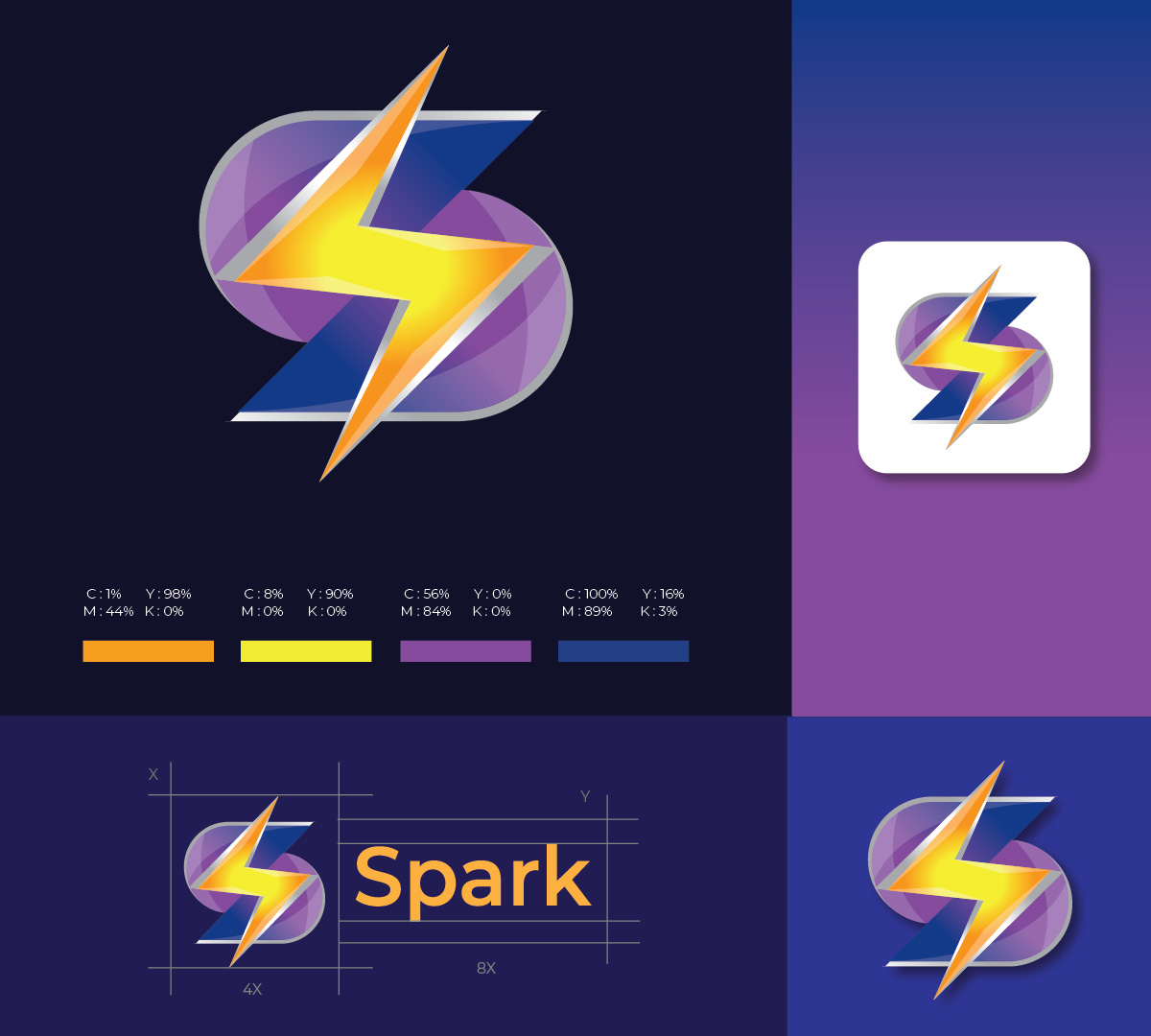 I will Create Attractive Modern Sleek Stylish Branding Logo Design for your Brand