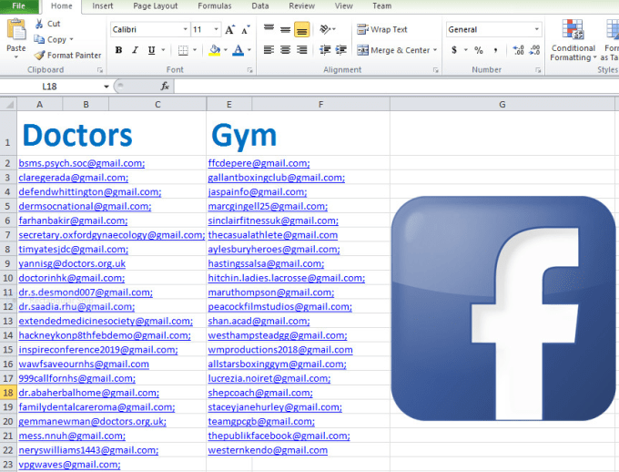 I will collect 3000 active emails from social media or websites