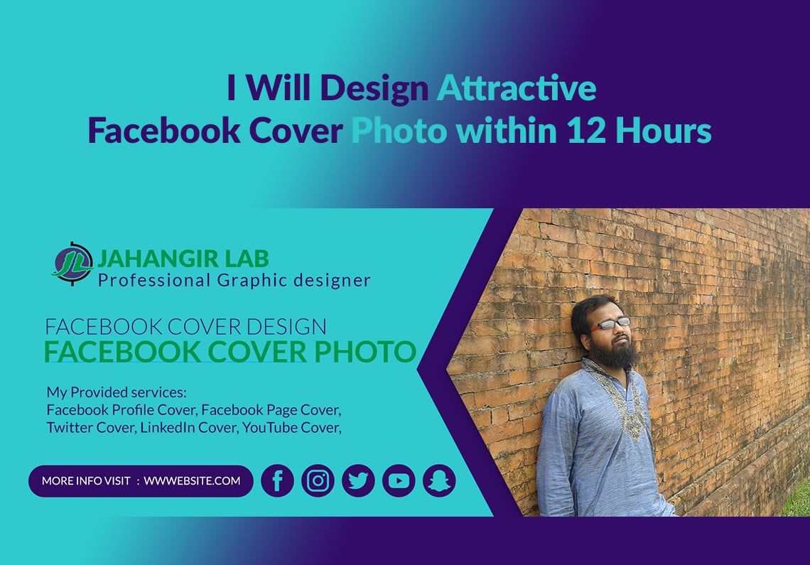 I Will Design Attractive Facebook Cover Photo for 5 SEOClerks