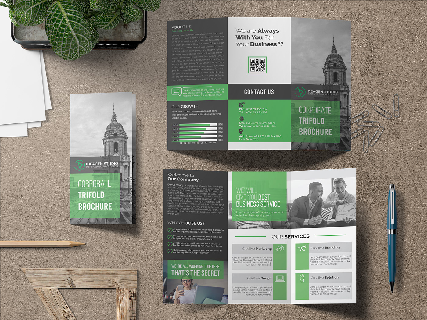 I will design restaurant, food menu trifold brochure in 24 hours