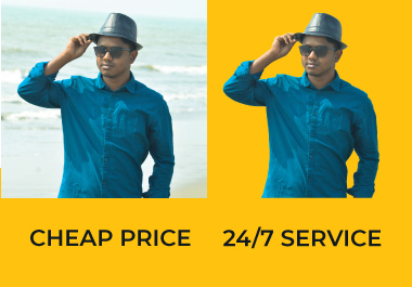 I will remove background from 5 images within 24 hours