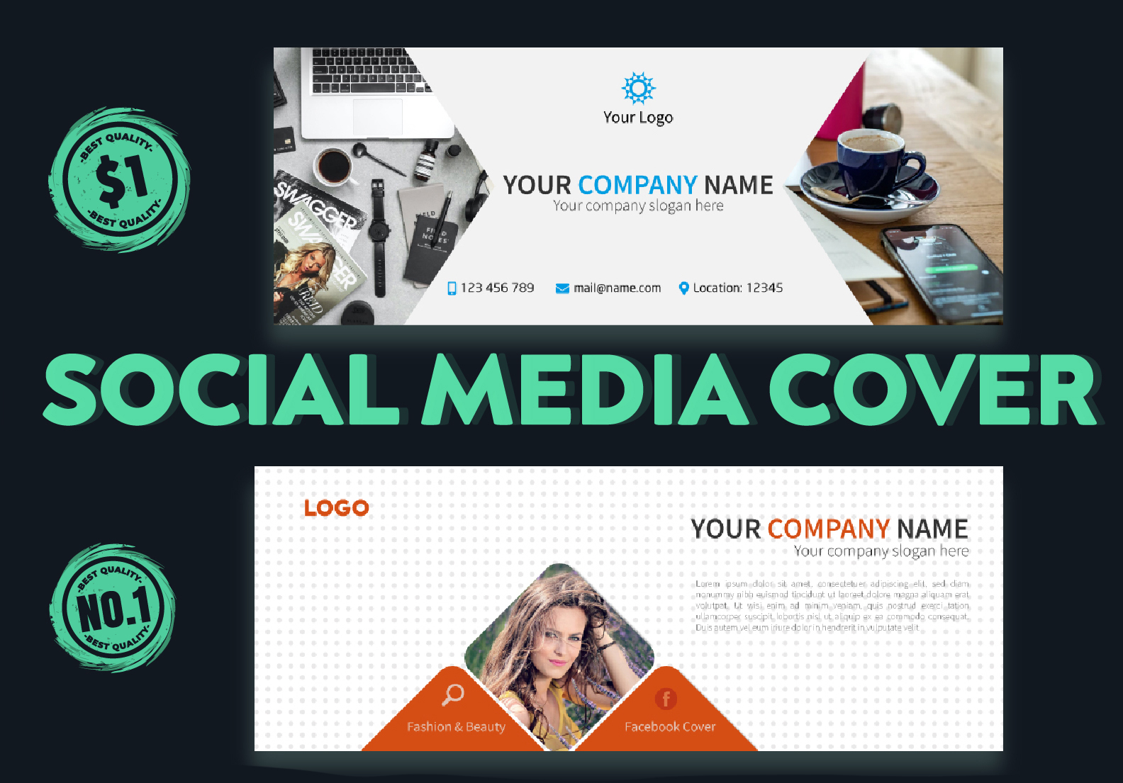 I will Design a Unique Social Media cover photo