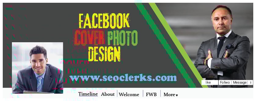 Iwill design attractive facbook cover photo 