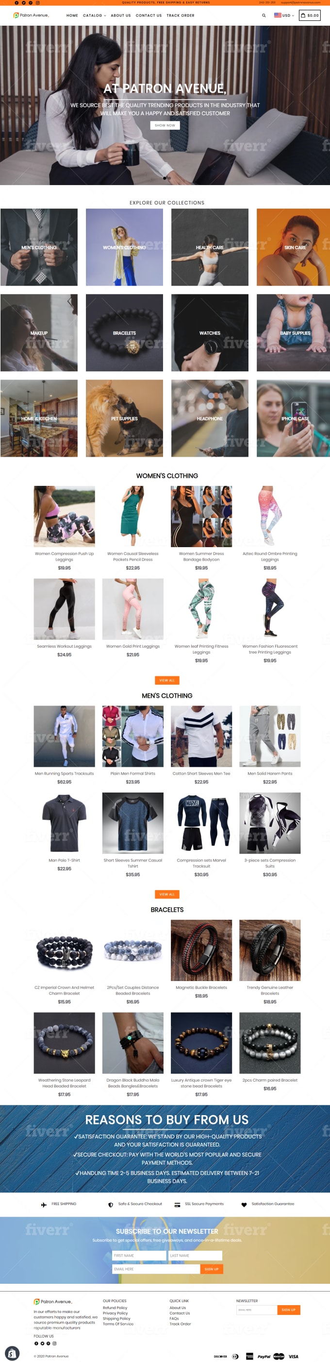 I will create, launch and manage shopify dropshipping store