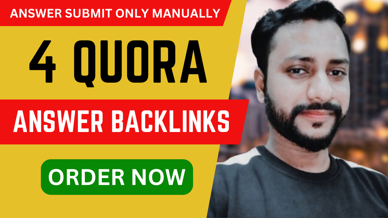 GET 4 High Quality Quora Answer To Promote Your Business